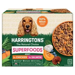 Harringtons Superfoods 6 x 400g The Natural Choice Adult Wet Dog Food Tray