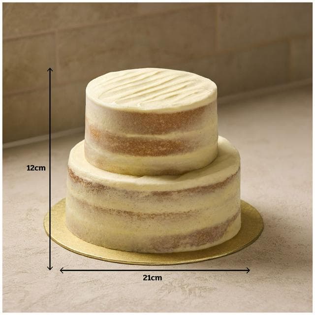 Sainsbury's 2.3kg Two Tier Lemon Drizzle Naked Celebration Cake, Taste the Difference - gallery image 3