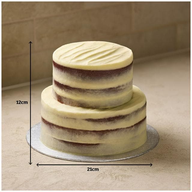 Sainsbury's 2.3kg Two Tier Red Velvet Naked Celebration Cake, Taste the Difference - gallery image 3