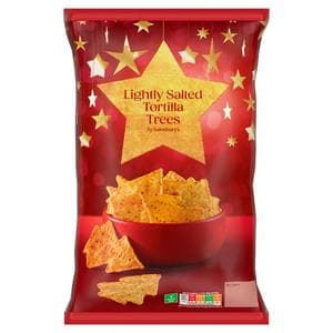 Sainsbury's 200g Salted Christmas Tree Tortillas Sharing Crisps