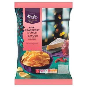 Sainsbury's 150g Chilli, Brie & Cranberry Crisps, Taste the Difference