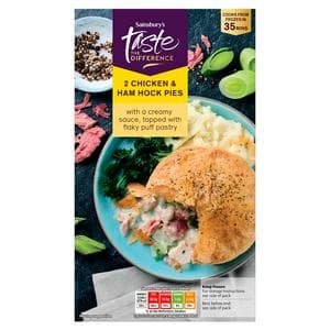 Sainsbury's 2 x Chicken & Ham Hock Pies, Taste the Difference 400g