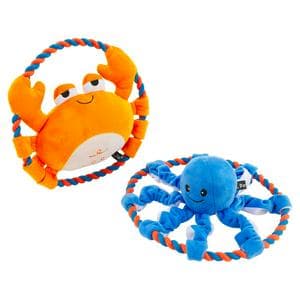 Petface Plush & Rope Ring Dog Toy