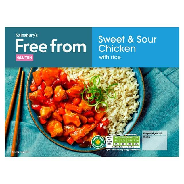 Sainsbury's Free From 400g Sweet & Sour Chicken & Rice - gallery image 1