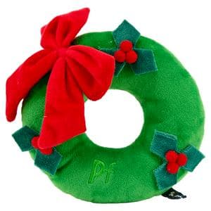 Petface Christmas Wreath Plush Dog Toy