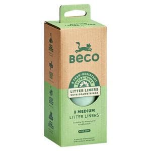 Beco 8 x Medium Cat Litter Liners with Drawstrings