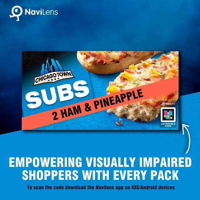 Chicago Town 2 x Subs Ham & Pineapple Pizzas 250g - gallery image 4