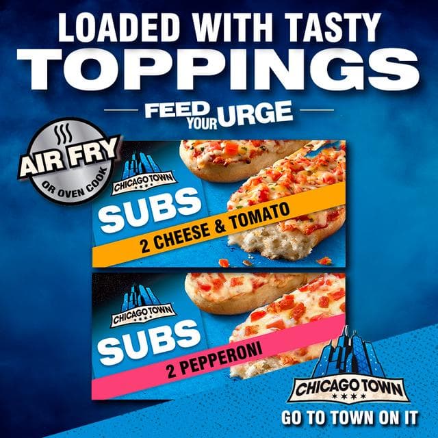 Chicago Town 2 x Subs Pepperoni Pizzas 250g - gallery image 3