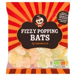 Sainsbury's 130g Fizzy Popping Bats Sweets