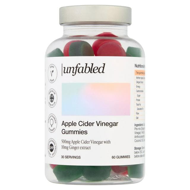 Unfabled 60 x Apple Cider Vinegar Gummies - gallery image 1