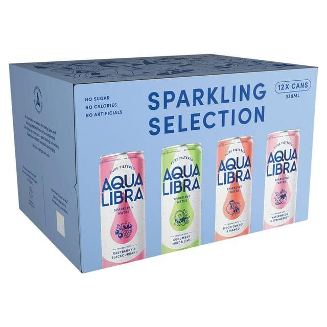 Aqua Libra 12 x 30ml Flavoured Sparkling Water - gallery image 1
