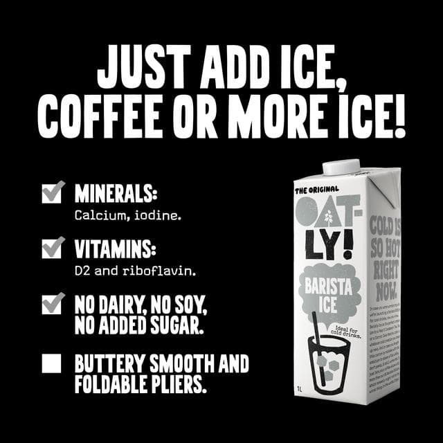 Oatly 1L Barista Ice Oat Drink, Edition - gallery image 2