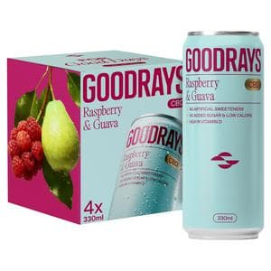 Goodrays 4 x 330ml CBD Raspberry & Guava Can