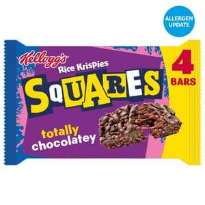 Kellogg's Rice Krispies Squares 4 x 36g Totally Chocolatey Snack Bars