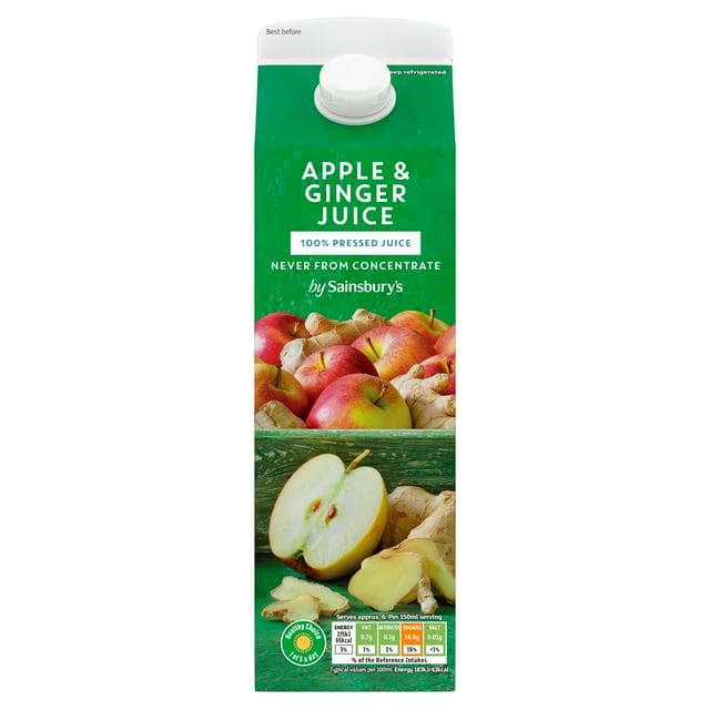 Sainsbury's 1L Apple & Ginger Juice - gallery image 1