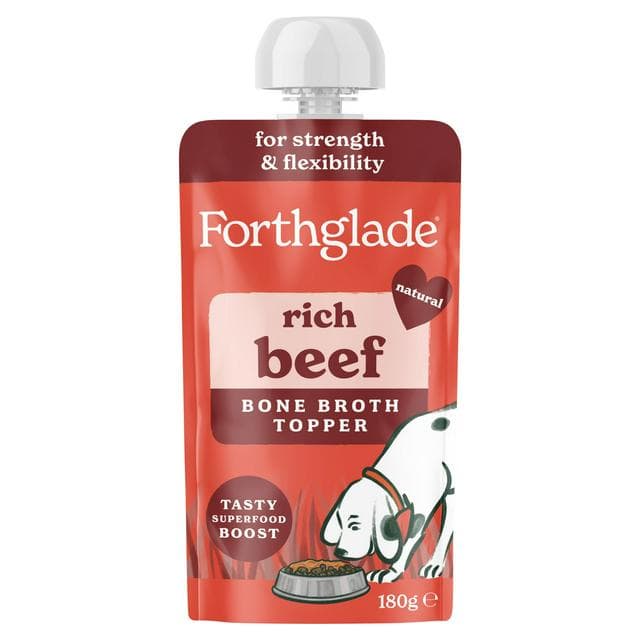 Forthglade 180g 4 Months+ Rice Beef Bone Broth Topper for All Dogs Food - gallery image 1