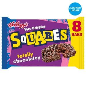 Kellogg's Rice Krispies Squares 8 x 36g Totally Chocolatey Snack Bars