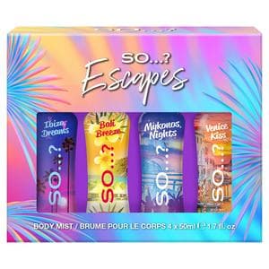 So...? 4 x 50ml Escapes Body Mist