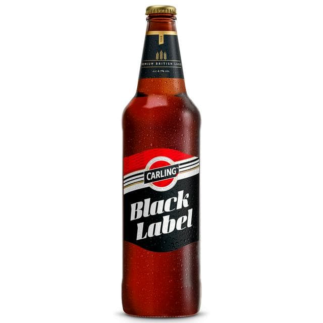 Carling 660ml Black Label Premium Lager Beer Bottle - gallery image 1