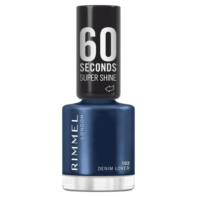 Rimmel London 60 Seconds Super Shine Nail Polish 102 Denim Lover - gallery image 1