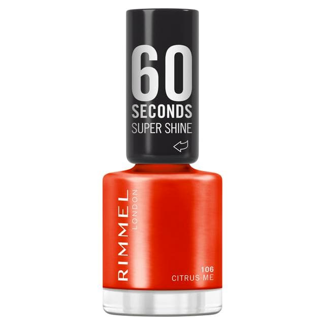 Rimmel London 60 Seconds Super Shine Nail Polish 106 Citrus Me - gallery image 1