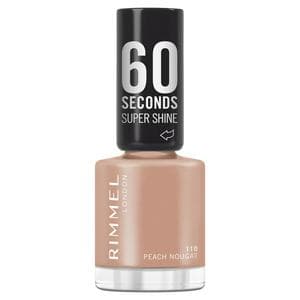 Rimmel London 60 Seconds Super Shine Nail Polish 110 Peach Noughat