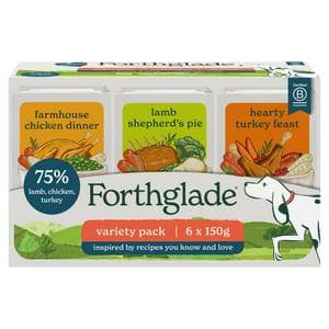 Forthglade 6 x 150g Variety Pack Wet Dog Food Tray
