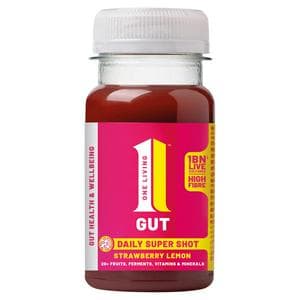 One Living 100ml Gut Strawberry Lemon Shot