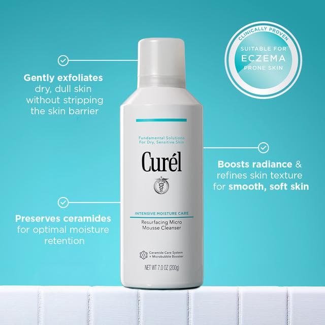 Curél 190ml Resurfacing Micro Mousse Cleanser - gallery image 4