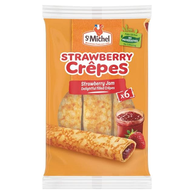 St Michel 6 x Strawberry Crepes 180g - gallery image 1