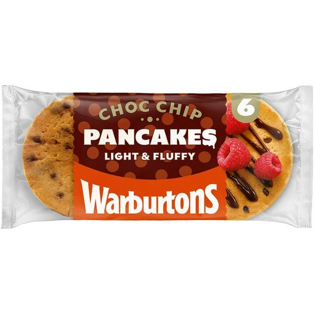 Warburtons 6 x Choc Chip Pancakes - gallery image 1