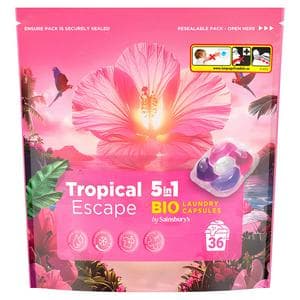 Sainsbury's 806g 5 in 1 Bio Tropical Escape Laundry Capsules
