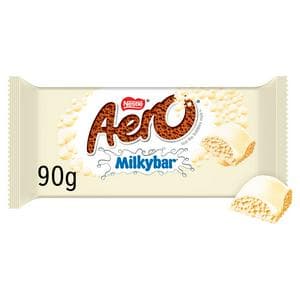 Aero 90g White Chocolate Sharing Milkybar