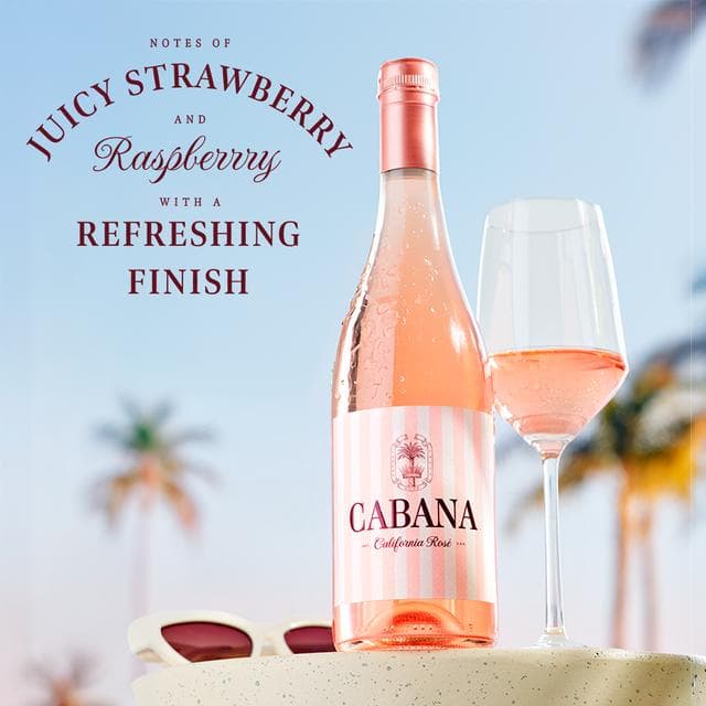 Cabana California Rose Wine Bottle 75cl - gallery image 2