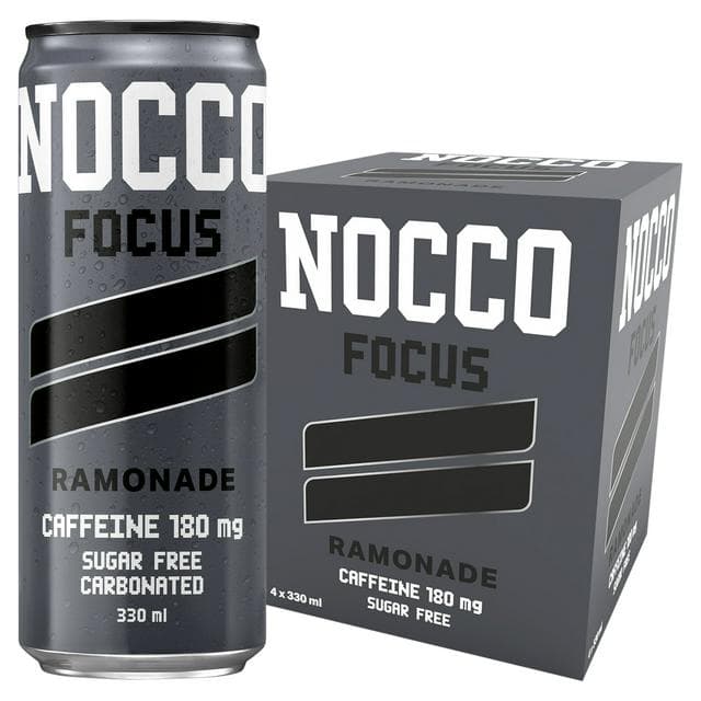 Nocco 4 x 330ml Focus Ramonade Energy Drink - gallery image 1