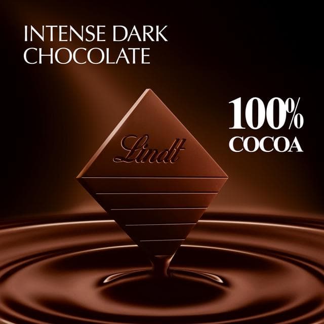 Lindt Excellence 50g 100% Dark Chocolate Bar - gallery image 2