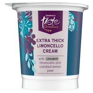 Sainsbury's 250ml Extra Thick Limoncello Cream, Taste the Difference