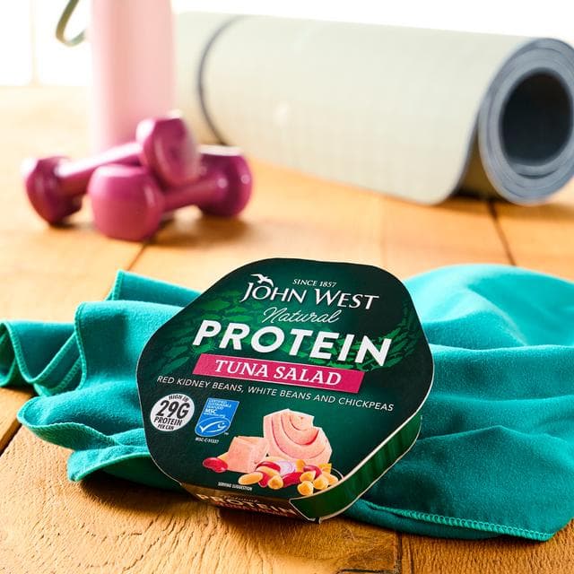 John West Natural Protein 220g Tuna Salad with Red Kidney Beans, White Beans & Chickpeas - gallery image 2