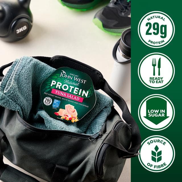 John West Natural Protein 220g Tuna Salad with Red Kidney Beans, White Beans & Chickpeas - gallery image 5
