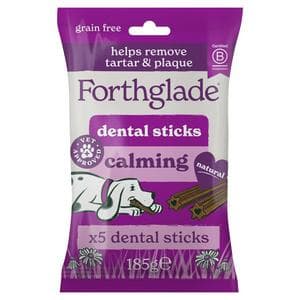 Forthglade 5 x Calming Dental Sticks Dog Treats 185g