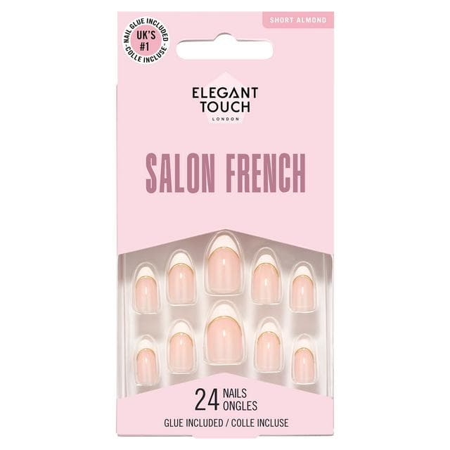 Elegant Touch London False Nails 24 Short Almond Salon French 147 - gallery image 1