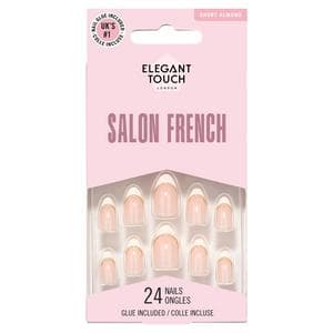 Elegant Touch London False Nails 24 Short Almond Salon French 147