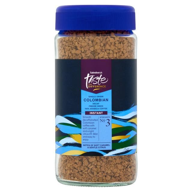 Sainsbury's 100g Colombian Decaff Instant Coffee, Taste the Difference - gallery image 1