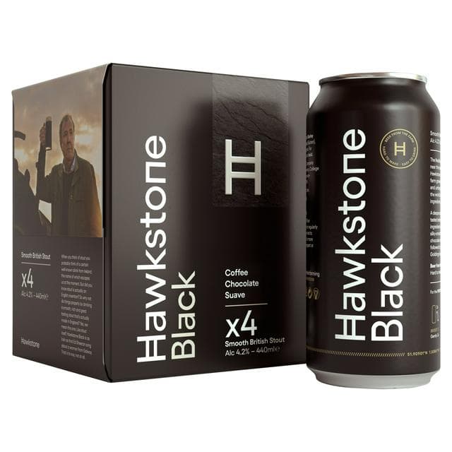 Hawkstone 4 x 440ml Black Coffee Chocolate Suave Smooth British Stout Cans - gallery image 1
