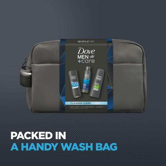 Dove Men+Care 3 x Cleanse+Care Washbag Gift Set - gallery image 2