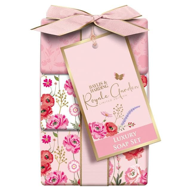 Baylis & Harding Royale Garden 3 x 100g Luxury Soap Gift Set, Limited Edition - gallery image 1