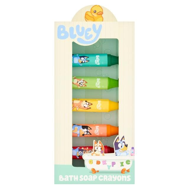 Bluey 5 x 9g Bath Soap Crayons - gallery image 1