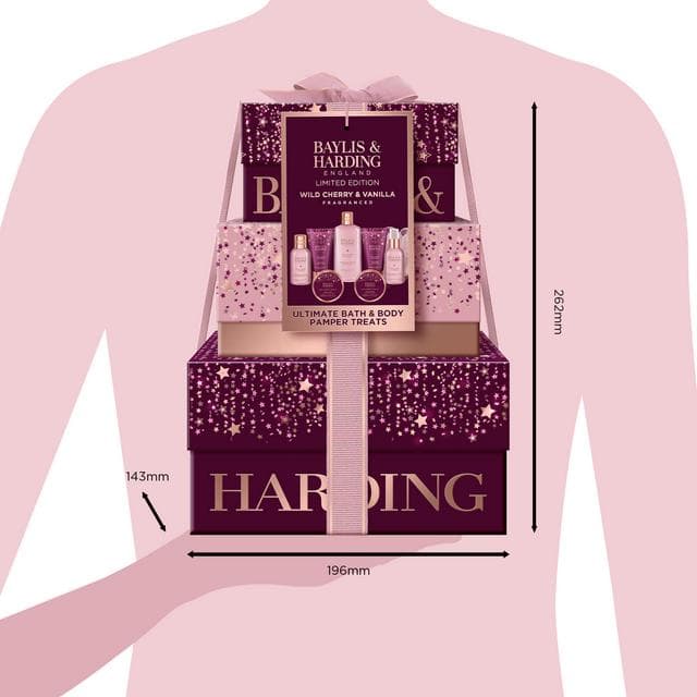 Baylis & Harding Wild Cherry & Vanilla Ultimate Bath & Body Pamper Treats, Limited Edition - gallery image 6