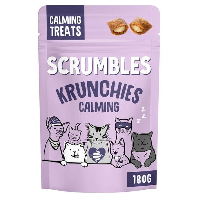 Scrumbles Krunchies 180g Calming Cat Treats - gallery image 1