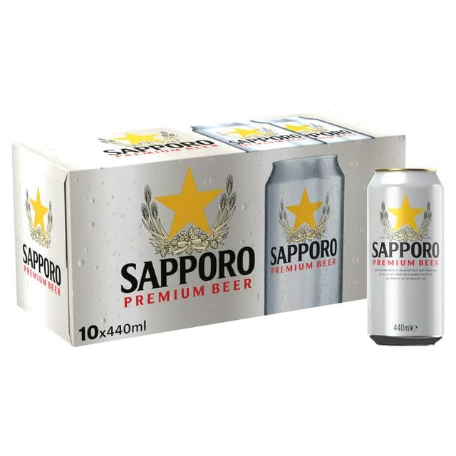 Sapporo 10 x 440ml Premium Multipack Beer Cans - gallery image 1